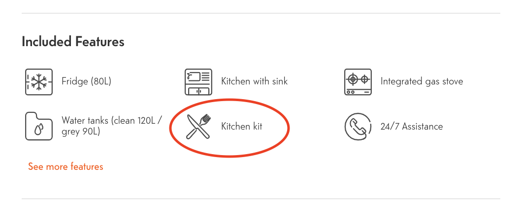 What is included in the kitchen kit? – Indie Campers Help Center